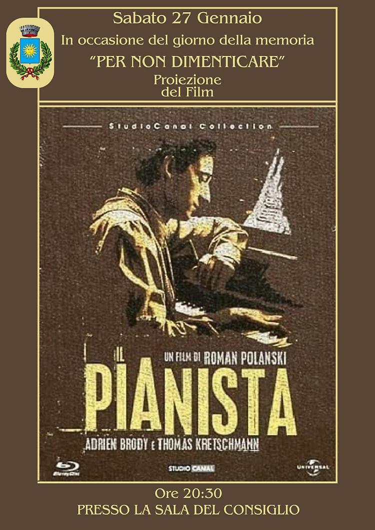 "Il pianista" proiezione del film di Roman Polanski