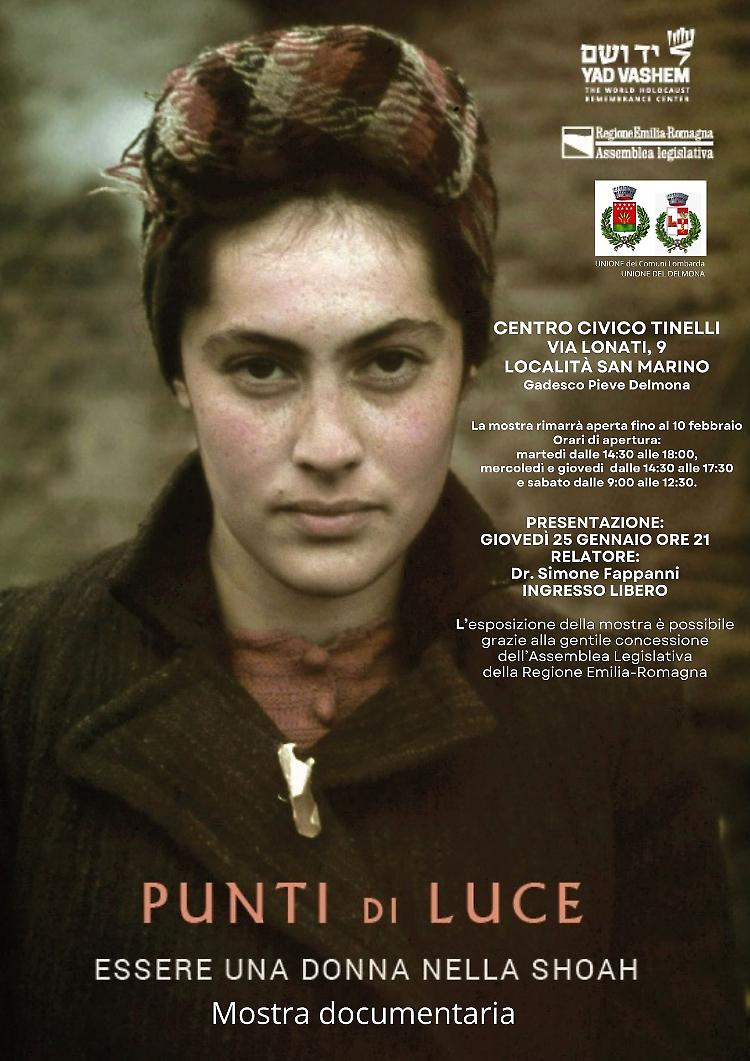 Esposizione “Punti di luce. Essere una donna nella Shoah”