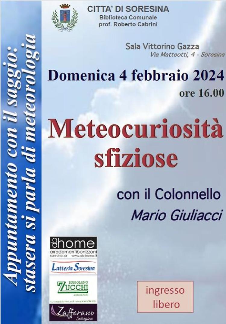 Meteocuriosità sfiziose, con il Col. Mario Giuliacci