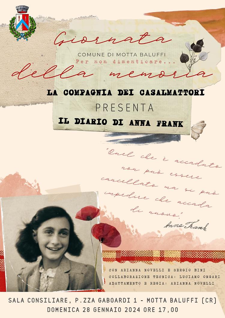 "Il diario di Anna Frank" lettura scenica