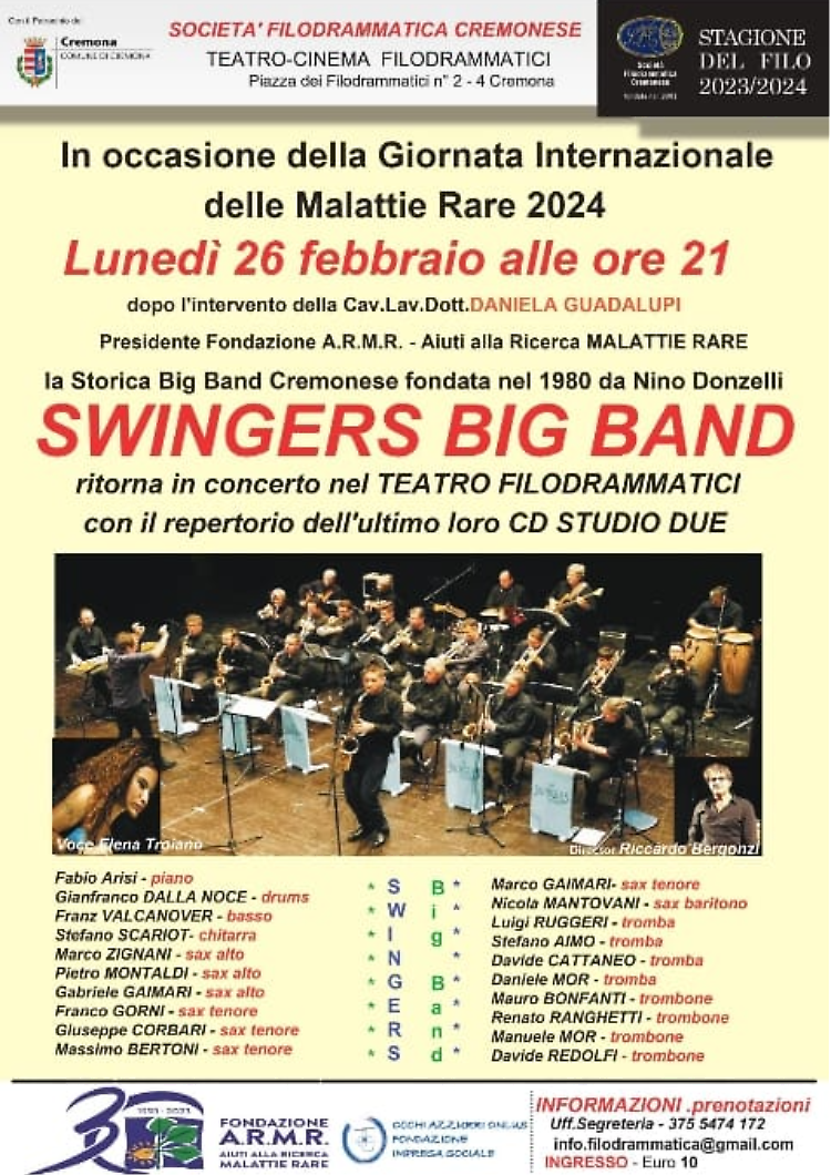 La storica Swingers Big Band in concerto
