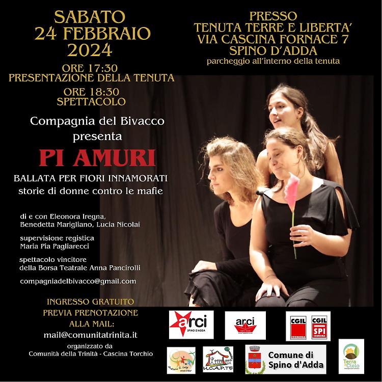Tenuta Terre e Libertà: presentazione e spettacolo teatrale