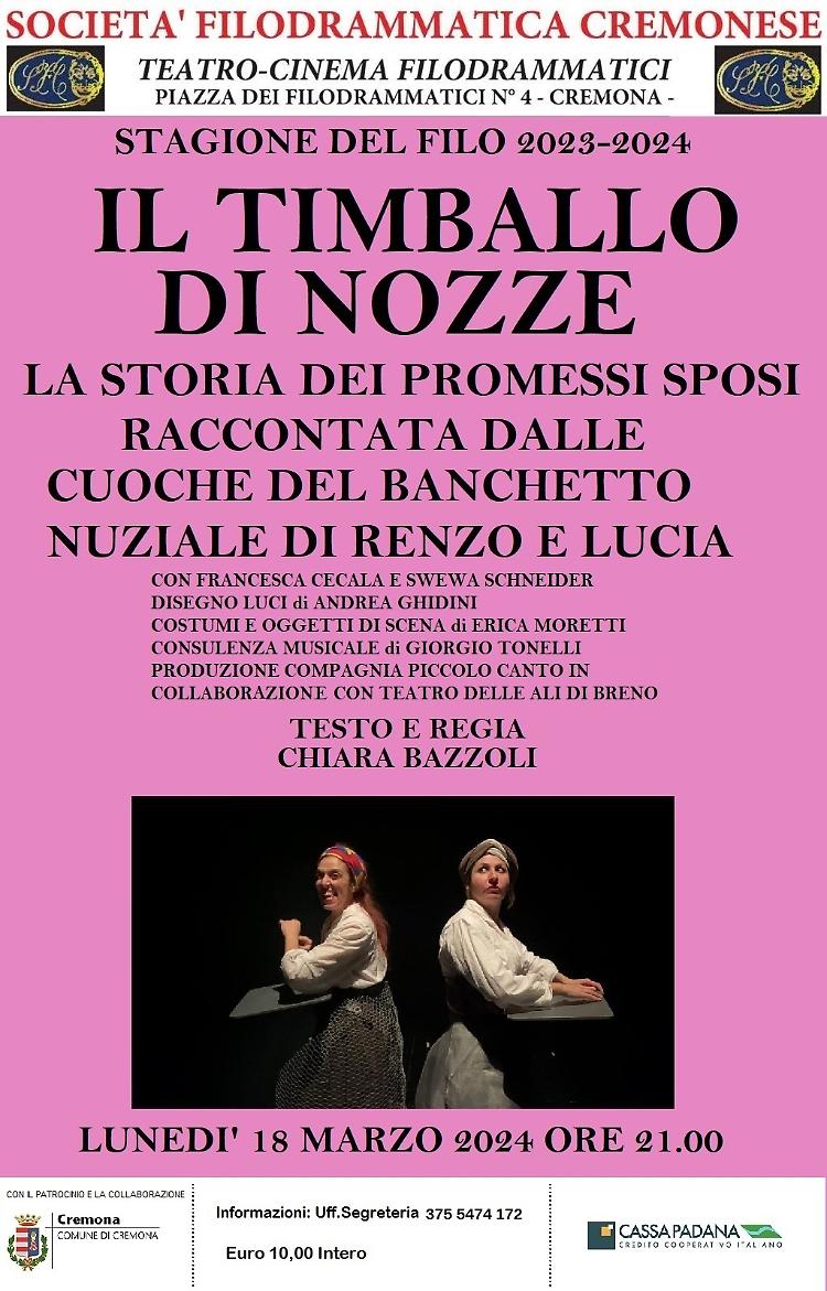 Spettacolo teatrale "Il timballo di nozze" 