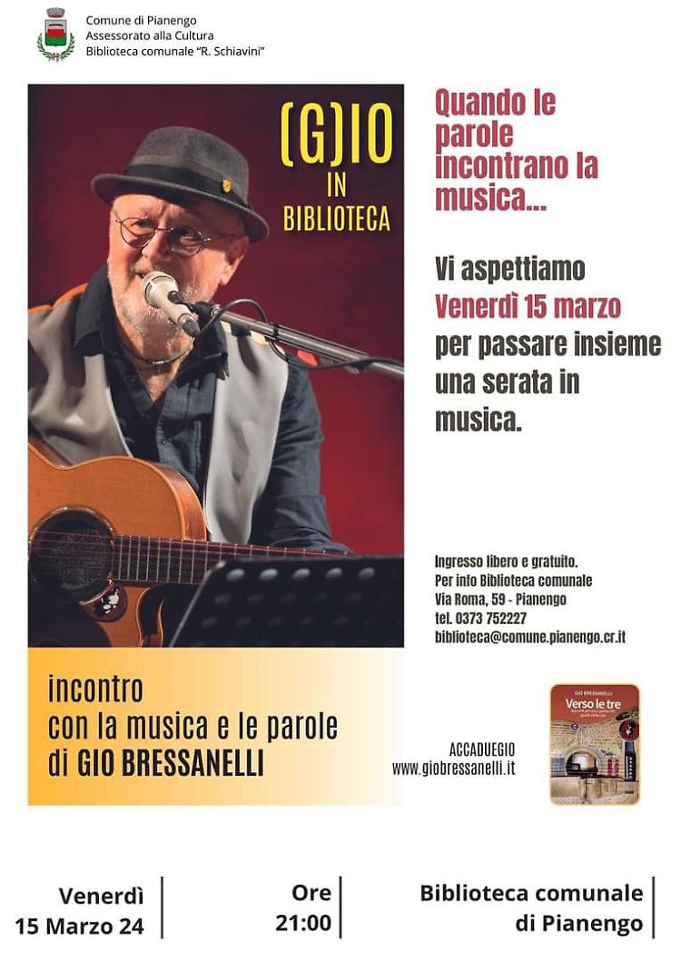 Gio Bressanelli i racconta attraverso il suo libro "Verso le tre"