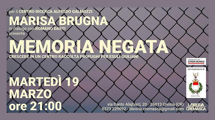 Presentazione del libro "Memoria negata"