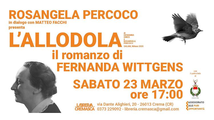Presentazione del libro "L'allodola" dedicato a Fernanda Wittgens