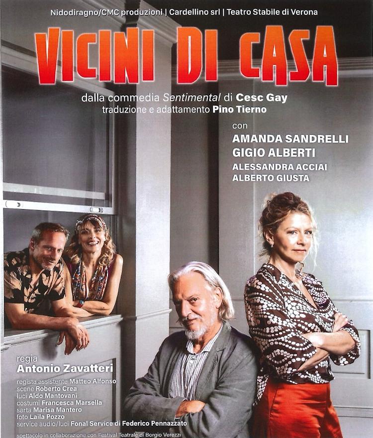 “Vicini di casa” con Amanda Sandrelli e Gigio Alberti