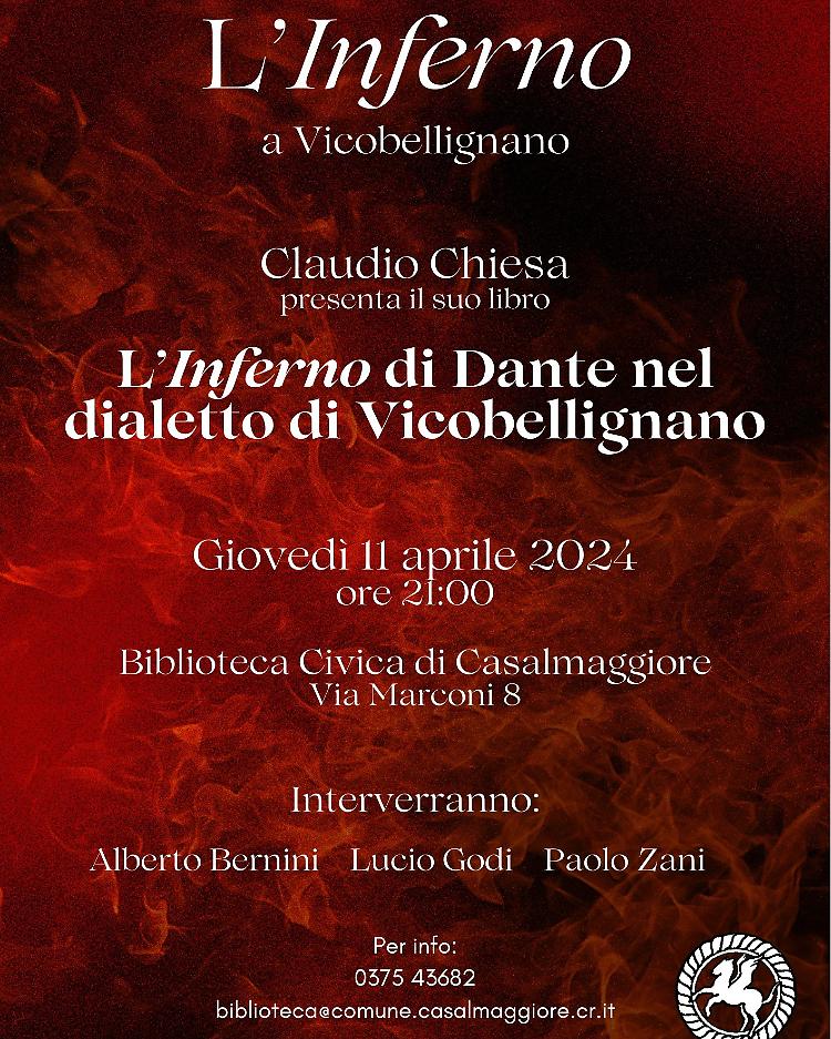 "L'Inferno di Dante nel dialetto di Vicobellignano" di Claudio Chiesa