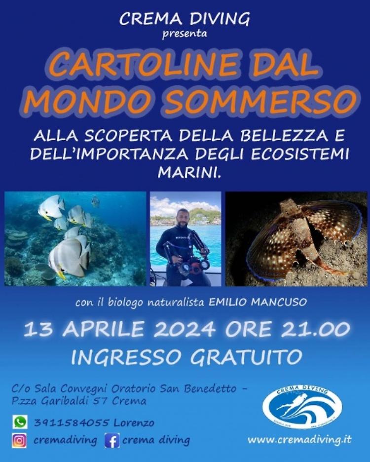 "Cartoline dal mondo sommerso" con il biologo marino