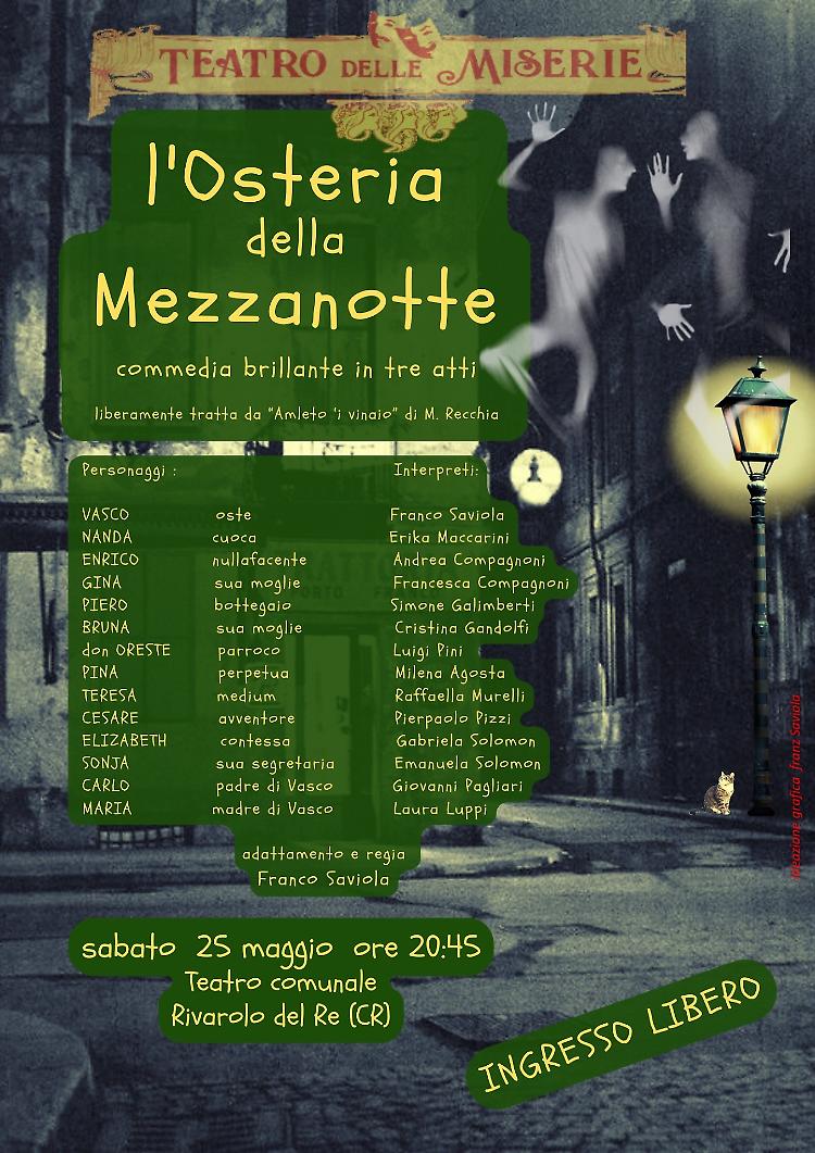 "L'Osteria della Mezzanotte" spettacolo teatrale