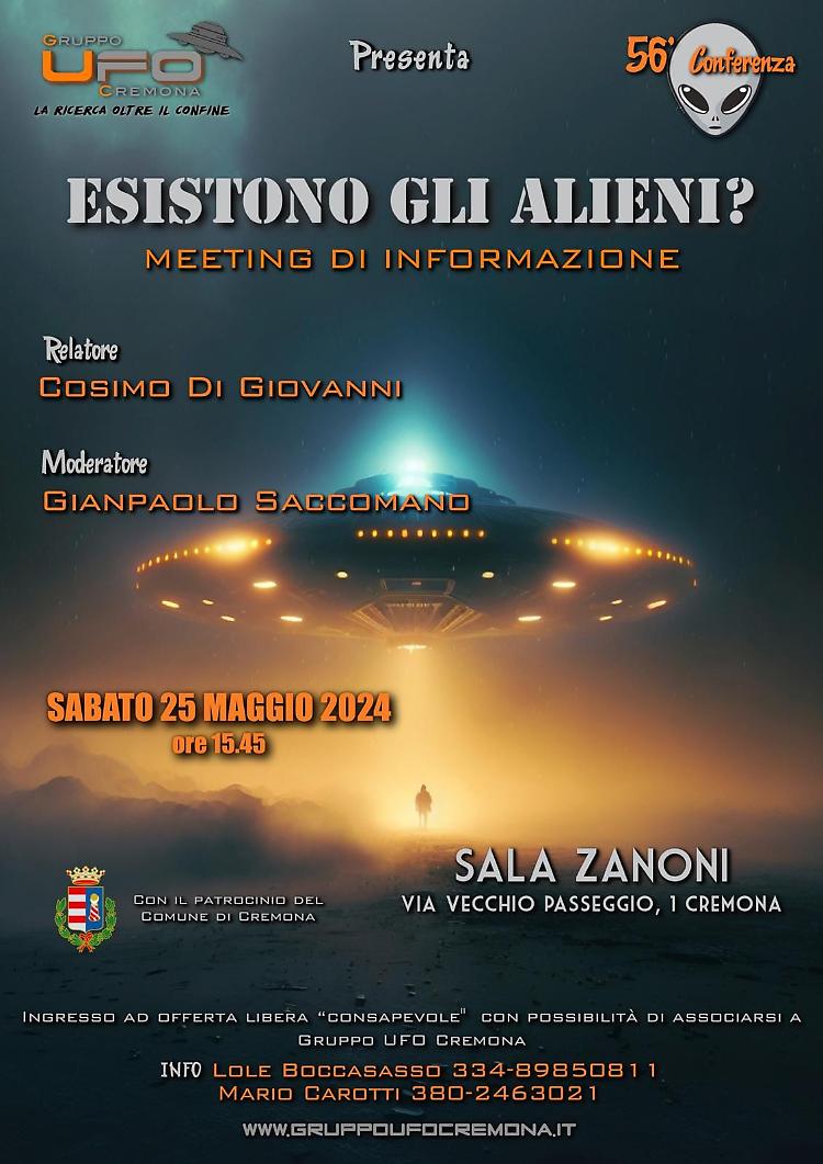 Conferenza di Gruppo Ufo "Esistono gli alieni?"