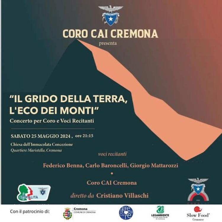 "Il grido della terra, l’eco dei monti" concerto coro CAI