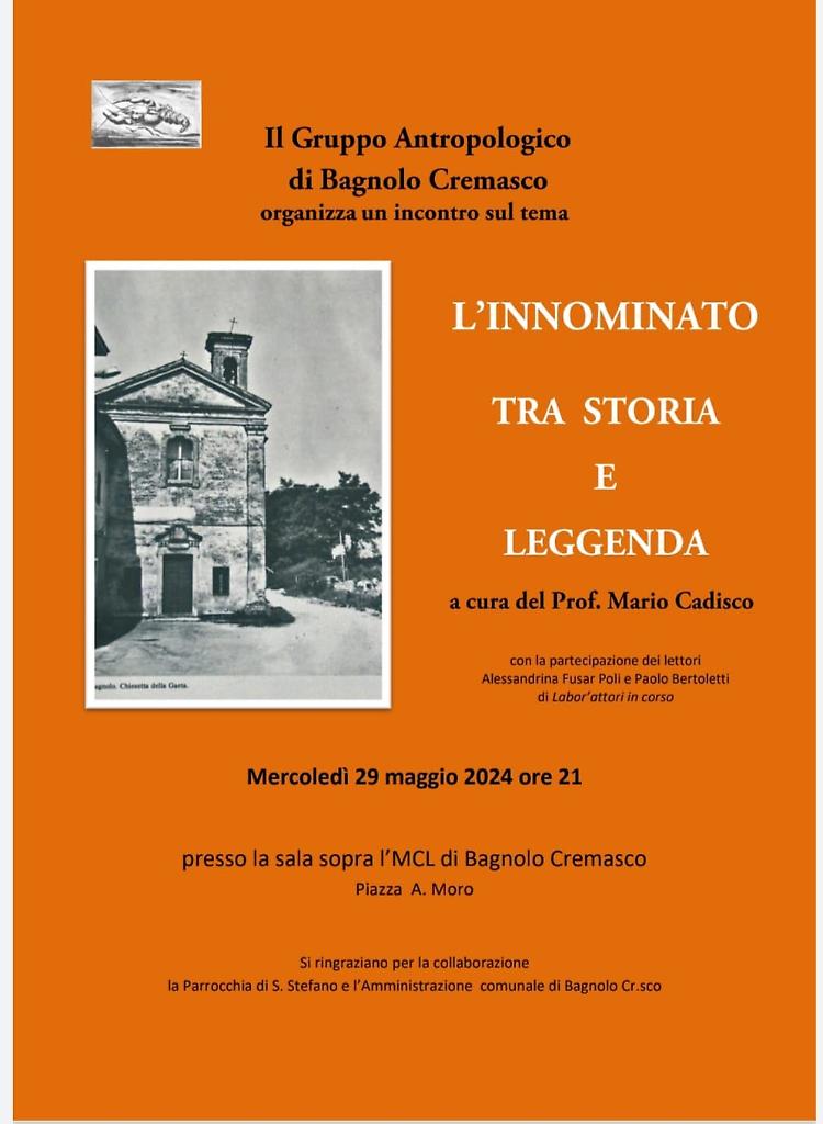 Incontro: L'Innominato tra storia e leggenda