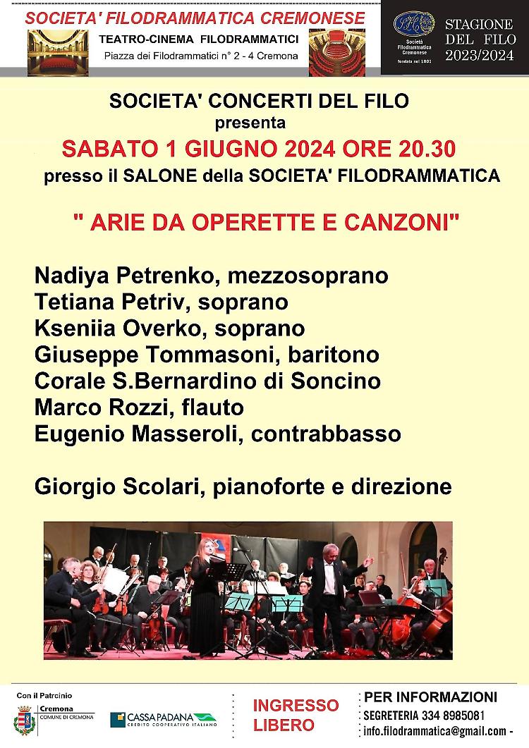 Concerto "Arie da operette e canzoni"