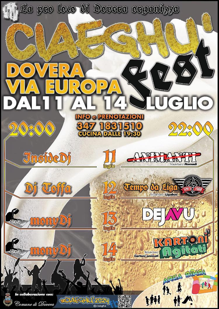 "Ciaeghù Fest" torna la festa della birra di Dovera