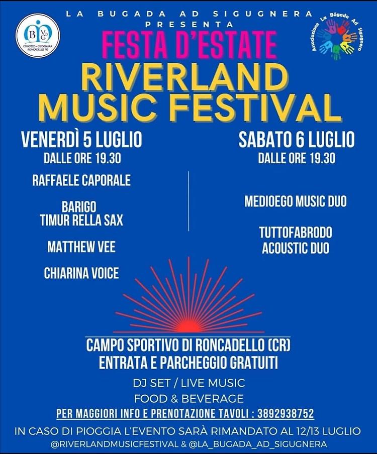 Festa d'Estate! Riverland Music Festival 