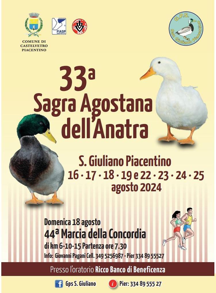  33esima Sagra Agostana dell'Anatra