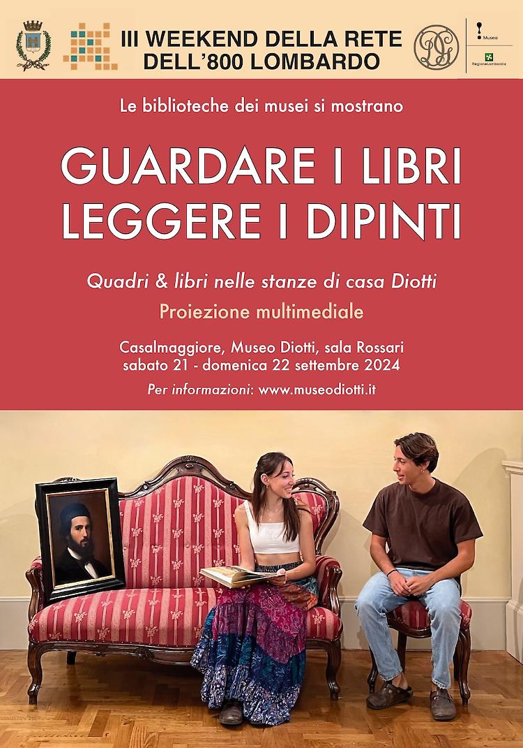 "Guardare i libri, leggere i dipinti" proiezione multimediale