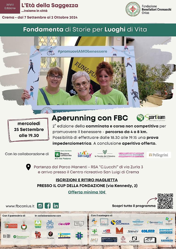 Aperunning con FBC: camminata/corsa non competitiva