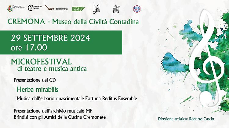 Presentazione del CD: Herba mirabilis - Musica dall’erbario rinascimentale