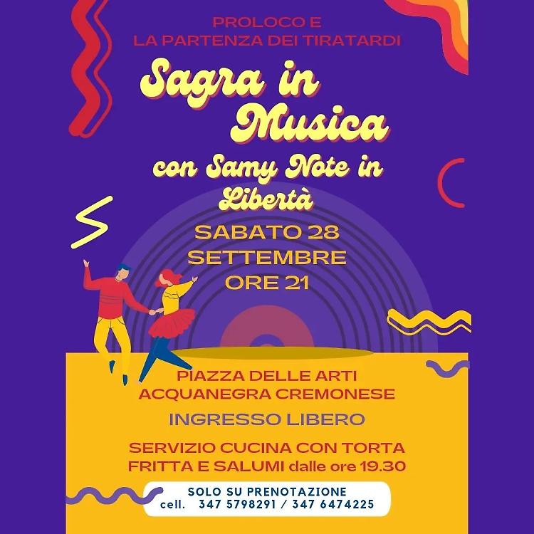Serata di festa con la Sagra in Musica