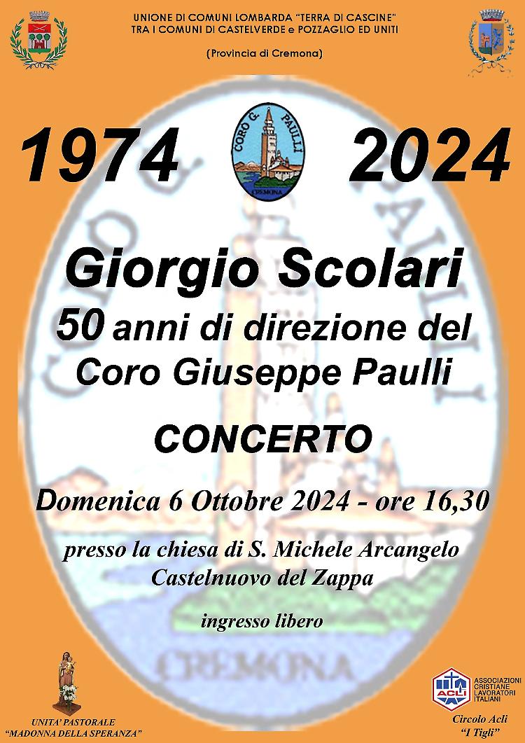 Concerto per i 50 anni di direzione di Giorgio Scolari