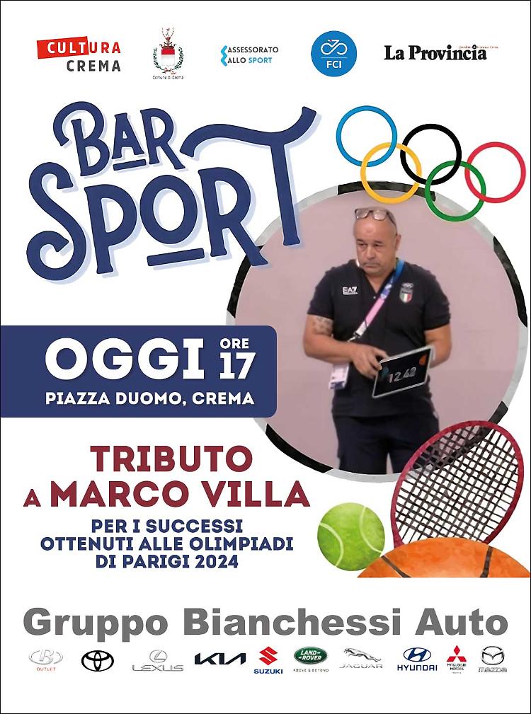 Bar Sport: incontro con il grande Marco Villa