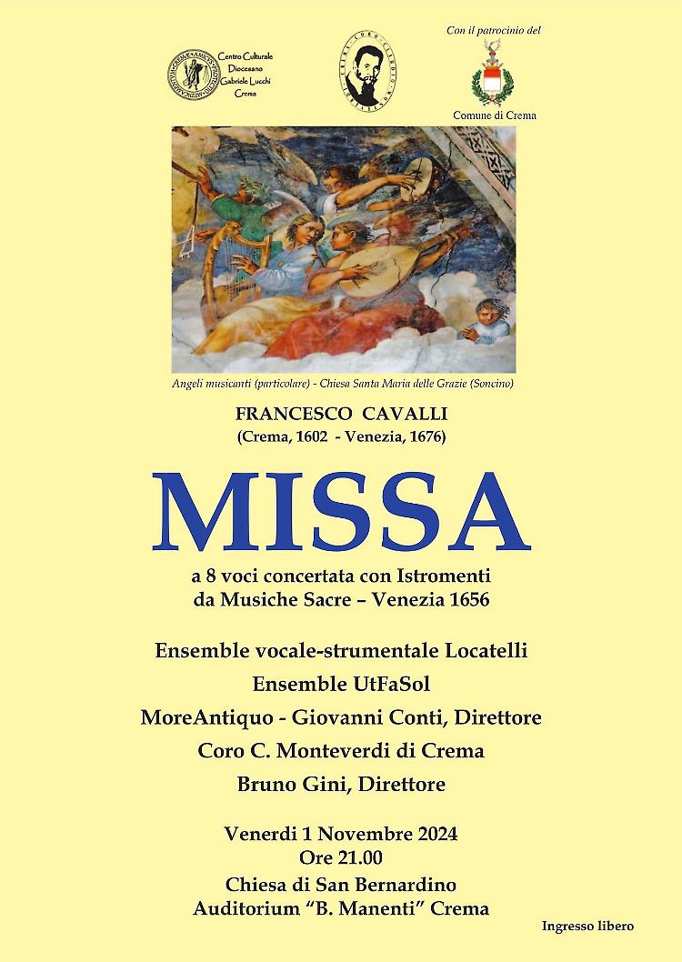 "Missa" concerto a 8 voci con istromenti 