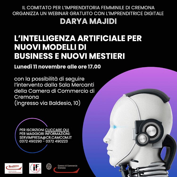Webinar sull'Intelligenza Artificiale : Modelli di Business e Mestieri del Futuro