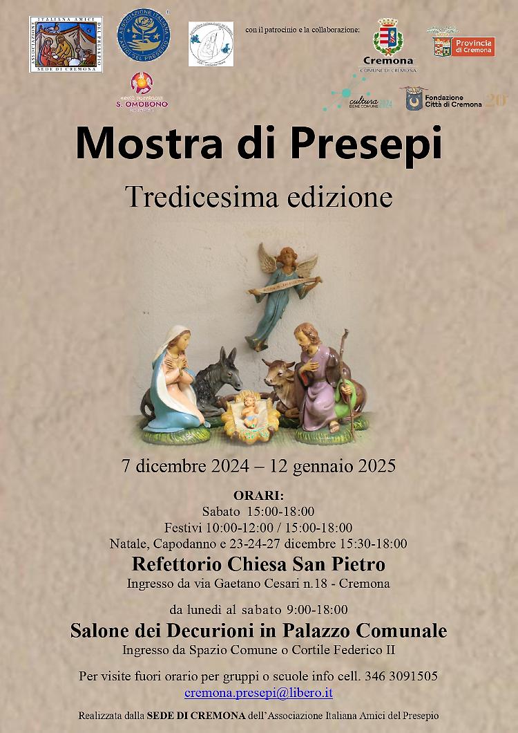 Inaugurazione della tredicesima edizione della Mostra di Presepi 