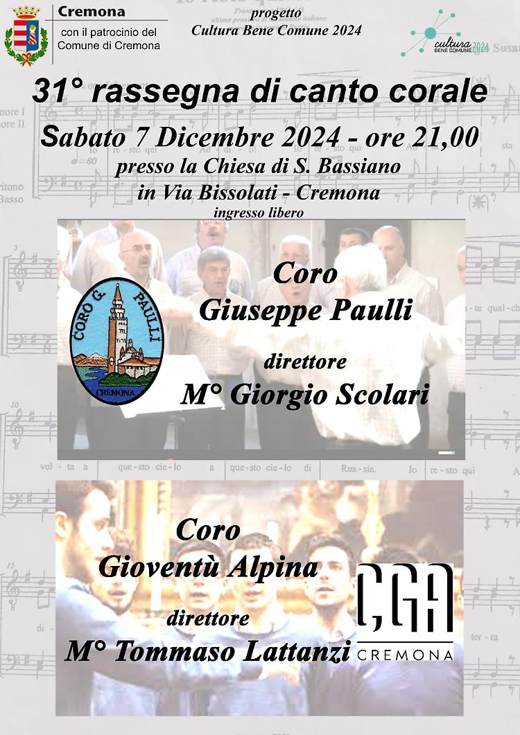  31^ edizione della Rassegna di canto corale