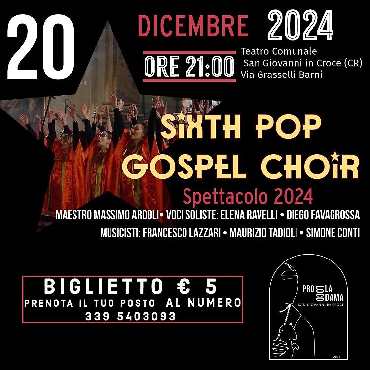 Spettacolo "Sixth Pop Gospel Choir 2024"