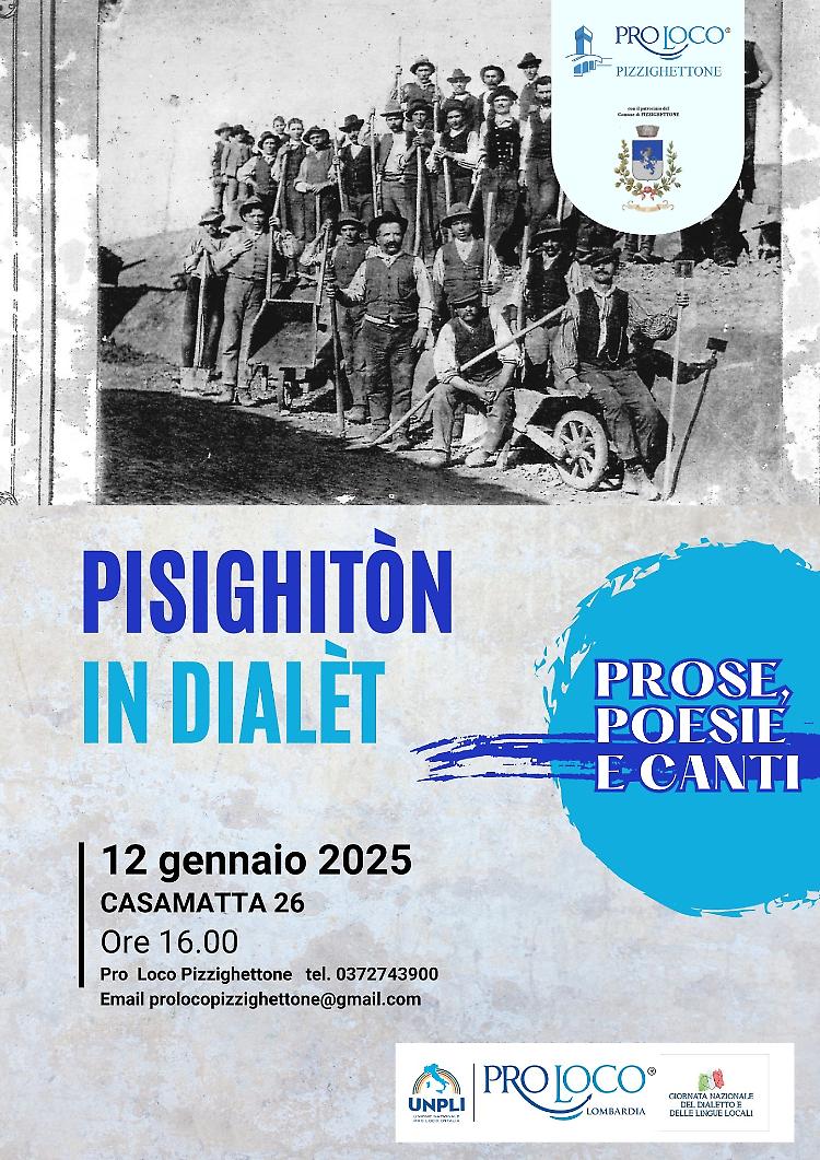 Pisighitòn in dialet: prose, poesie e canti