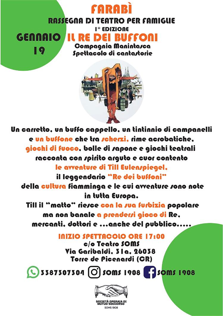 Il Re dei Buffoni - Spettacolo per grandi e piccoli