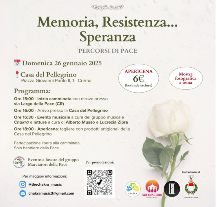 "Memoria, Resistenza... Speranza" Percorsi di Pace