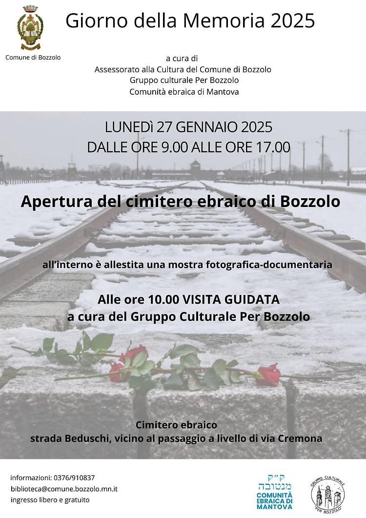 Apertura del cimitero ebraico per la Memoria