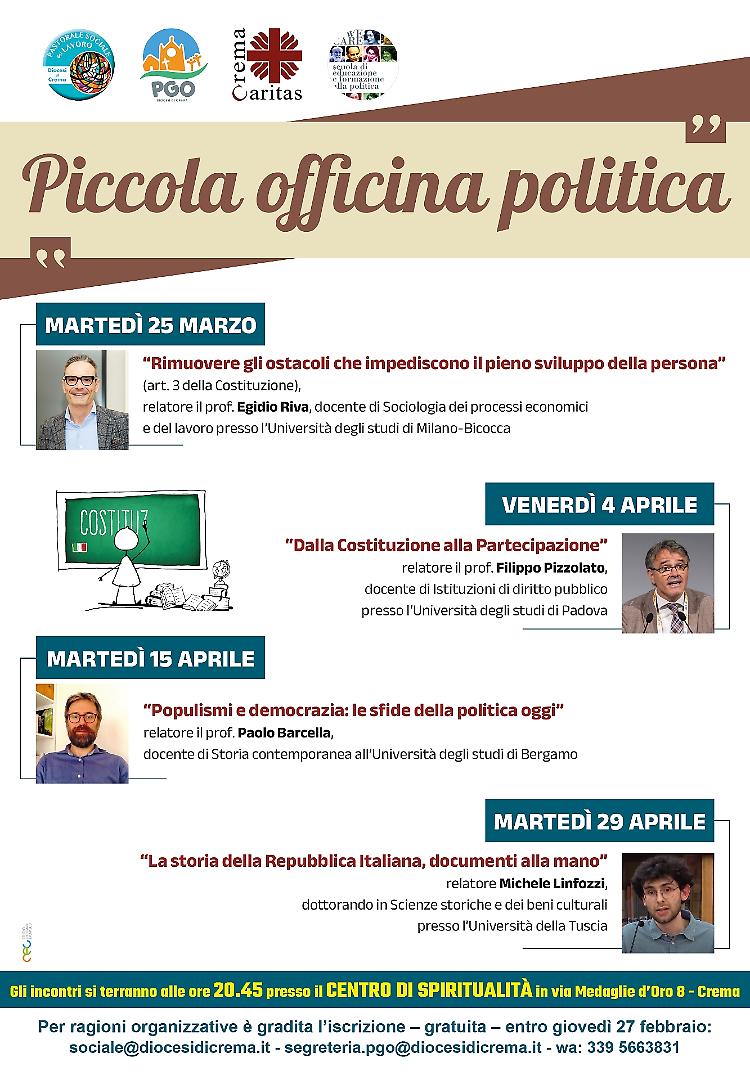 Incontro "Rimuovere gli ostacoli che impediscono il pieno sviluppo della persona"