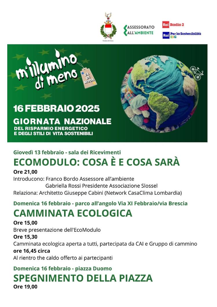 Convegno "M’illumino di meno" - Ecomodulo: cosa è e cosa sarà