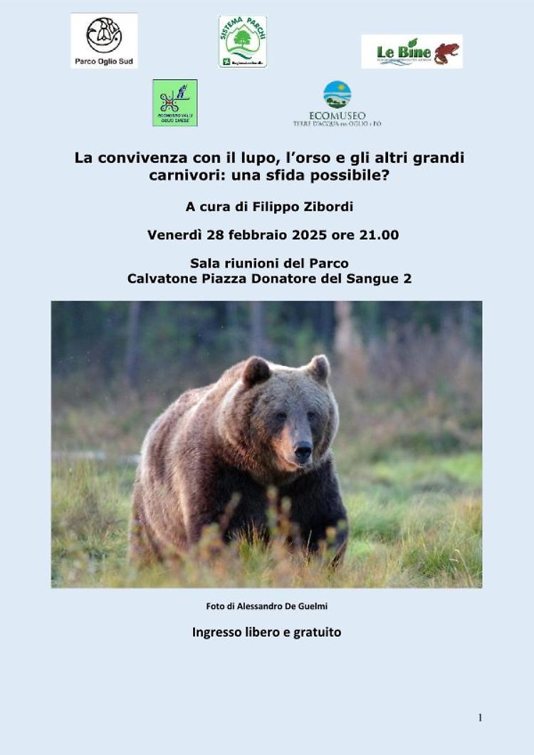 La convivenza con il lupo, l’orso e gli altri grandi carnivori: una sfida possibile?