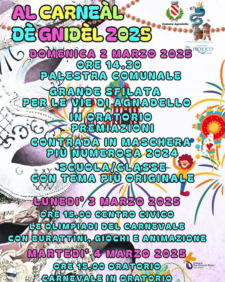 Al Carneàl dè Gnidèl 2025