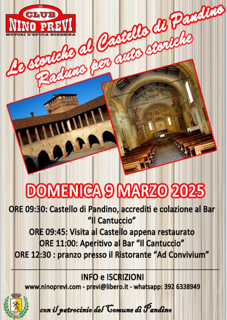 Raduno per auto d'epoca "Le storiche al Castello di Pandino"