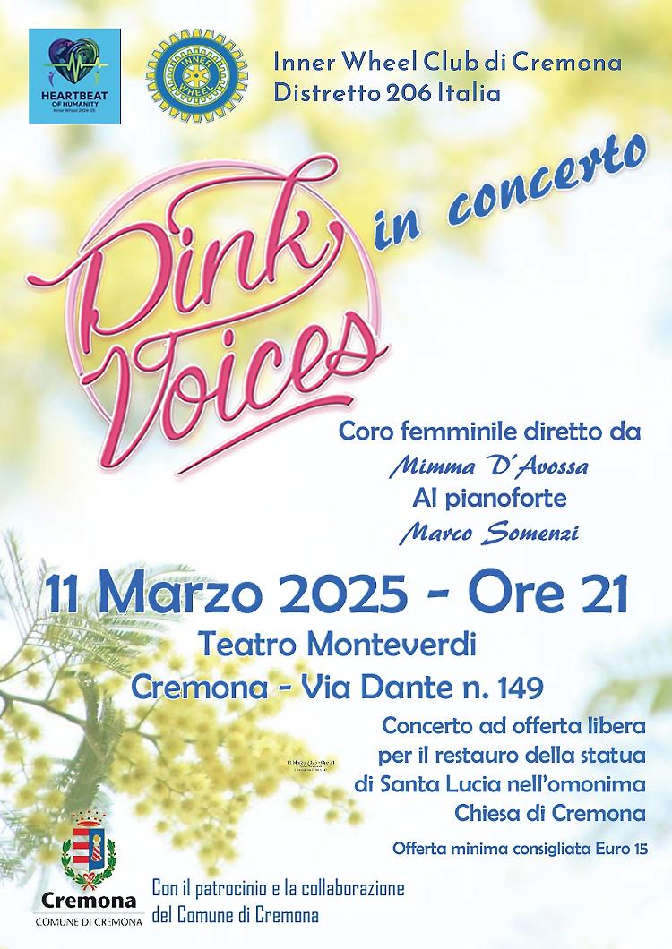 Pink Voices in concerto in occasione della Festa della Donna
