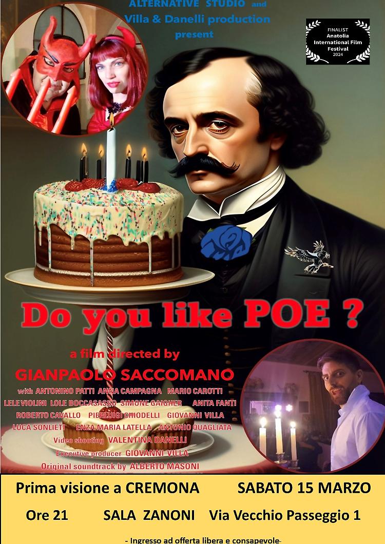 Gianpaolo Saccomano presenta il suo ultimo film "Do you like Poe?"