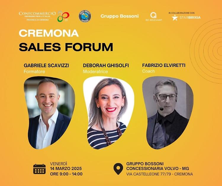 Cremona Sales Forum: strategie efficaci per il tuo business