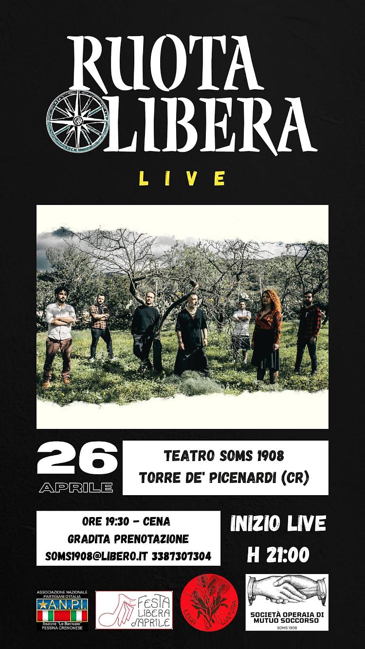 Il Combat Folk/Rock dei Ruota Libera per la Festa Libera d’aprile