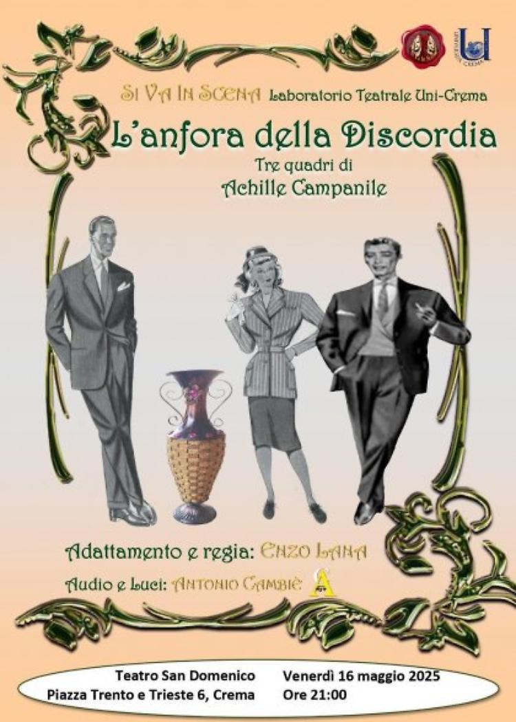 "L’anfora della discordia" Commedia brillante