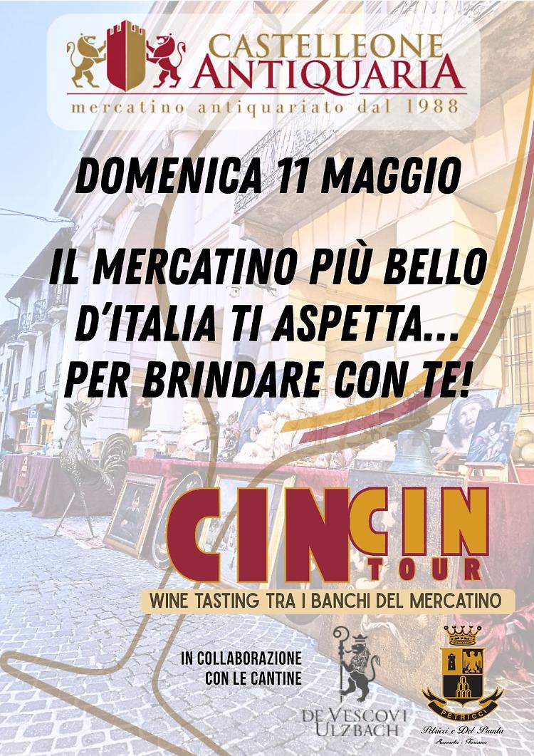 Castelleone Antiquaria: Cin Cin Tour, Wine Tasting tra i banchi del mercatino