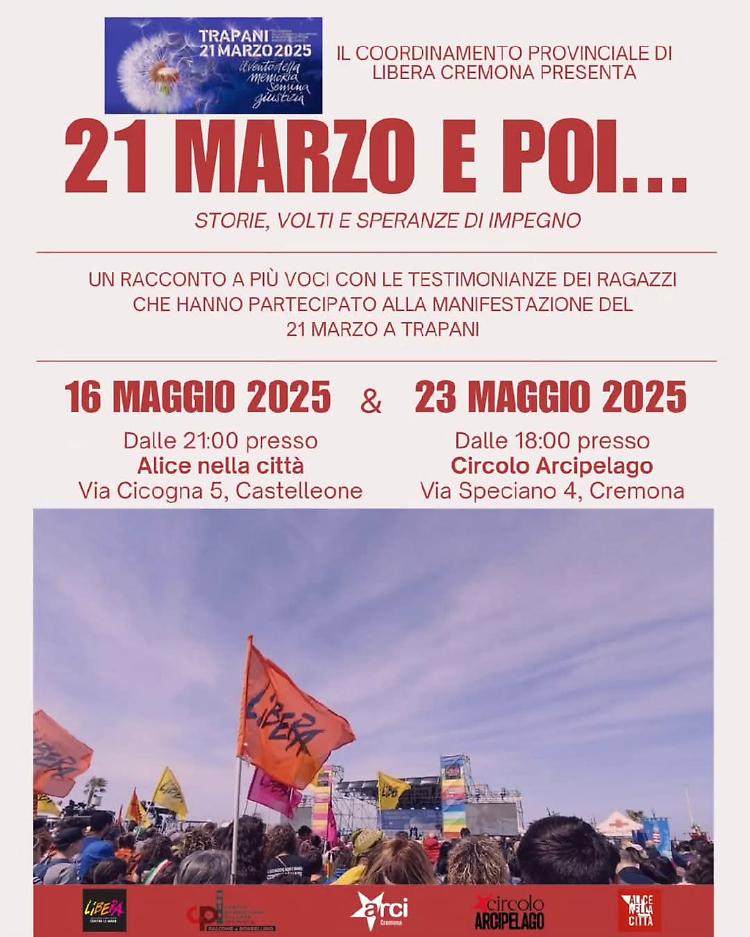 21 Marzo e poi...Storie, volti e speranze di impegno