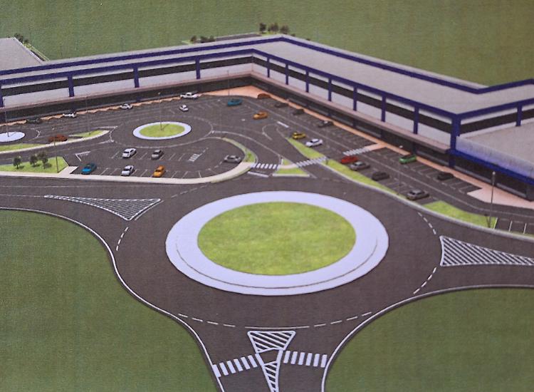 Brusco stop al centro commerciale