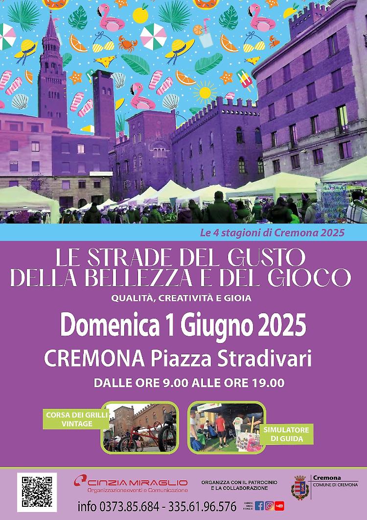 "Le strade del gusto, della bellezza e del gioco" mercatino e attività